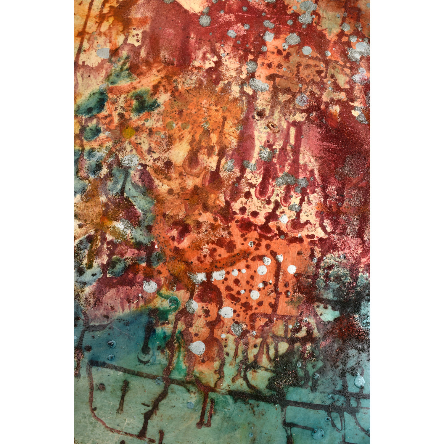 Mid Century Modern Abstract Expressionist Painting by Hofmann Finland Mid Century Modern Abstract Expressionist Painting by Hofmann Finland