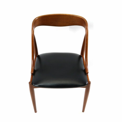 Johannes Andersen for Uldum Mobelfabrik set of 10 vintage 1960s Danish teak dining chairs. Exquisite mid-century modern design on beautifully aged teak.