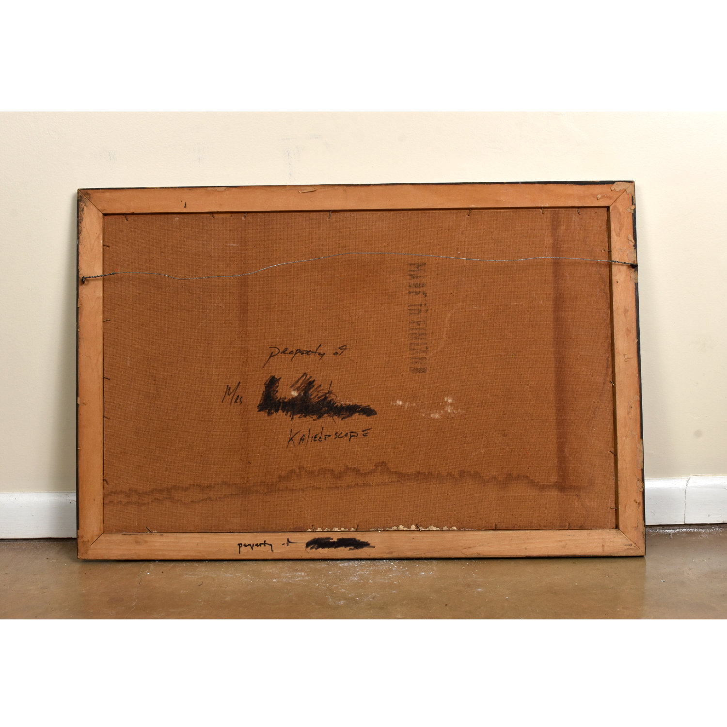 Mid Century Modern Abstract Expressionist Painting by Hofmann Finland Mid Century Modern Abstract Expressionist Painting by Hofmann Finland