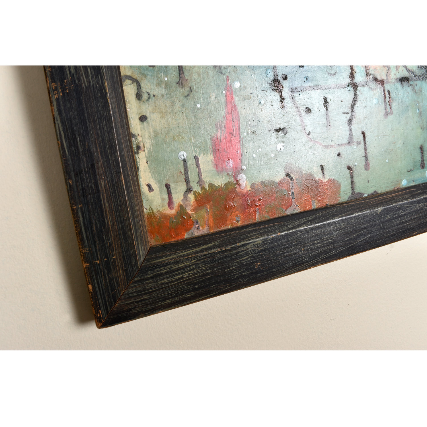 Mid Century Modern Abstract Expressionist Painting by Hofmann Finland Mid Century Modern Abstract Expressionist Painting by Hofmann Finland