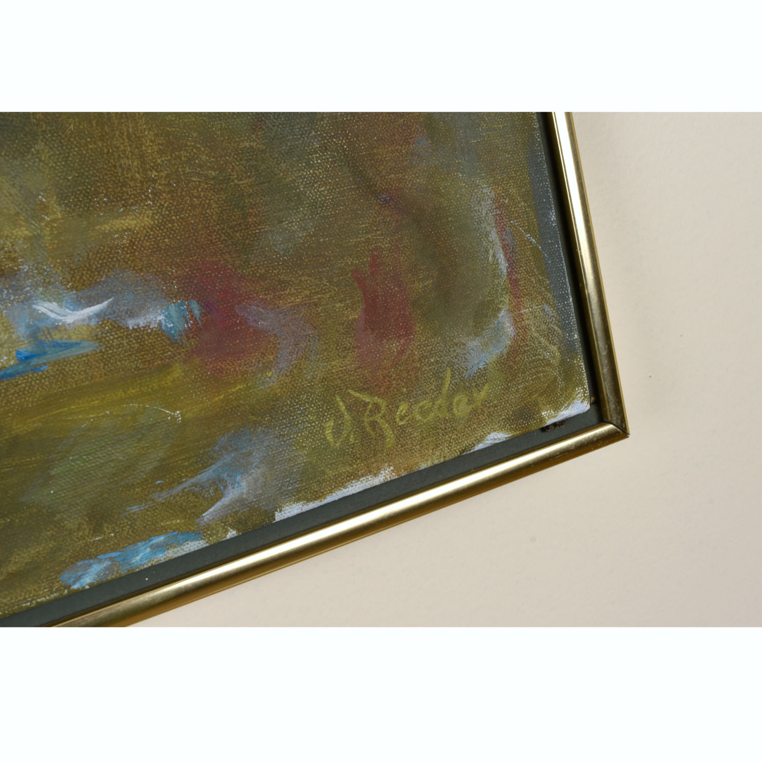 V. Reeder After Water Lillies Trees Reflecting on Water Painting V. Reeder After Water Lillies Trees Reflecting on Water Painting