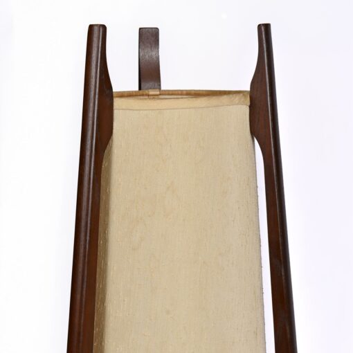 Mid Century Modern Modeline Cone Shaped Walnut Table Lamps