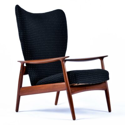 K. Rasmussen for Peter Wessel Mid-Century Modern Teak Recliner Chair-modern-teak-recliner