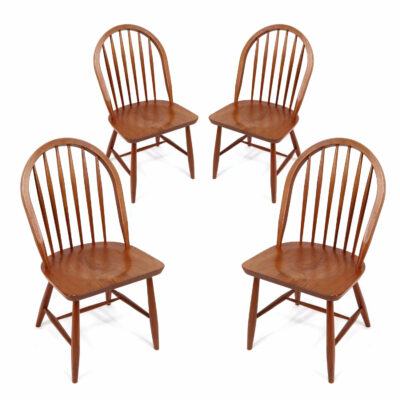 KD Furniture Danish Teak spindle back dining chairs