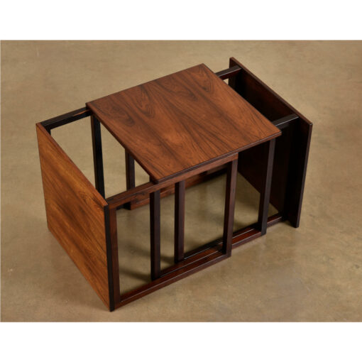 Kai Kristiansen cube rosewood nesting tables