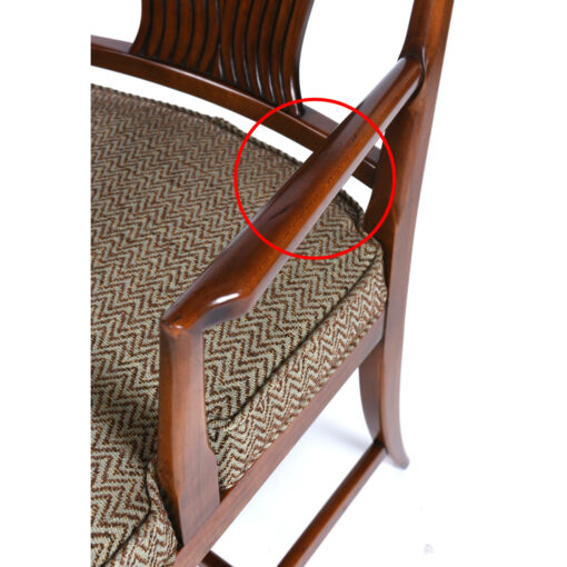 Blemish on chair arm