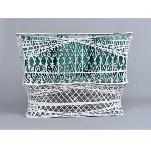 Russell Woodard Vintage Spun Fiberglass outdoor loveseat