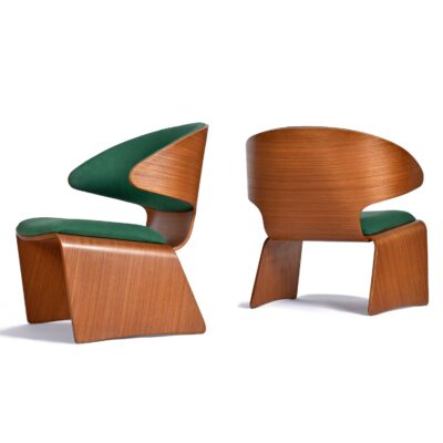 Hans Olsen for Frem Røjle Danish Teak Bikini Chairs