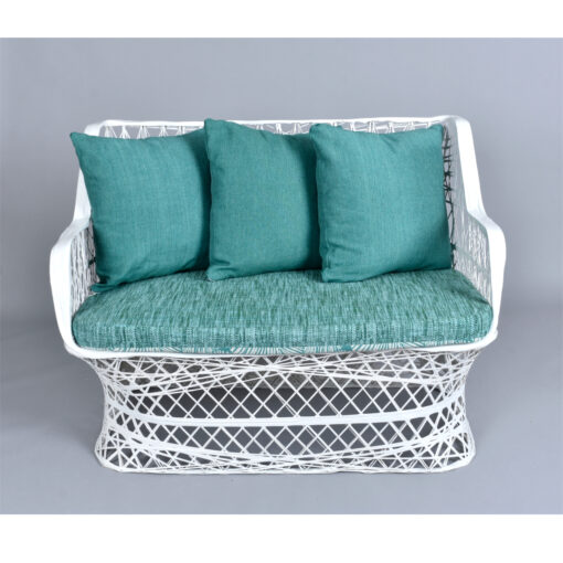Russell Woodard Vintage Spun Fiberglass outdoor loveseat