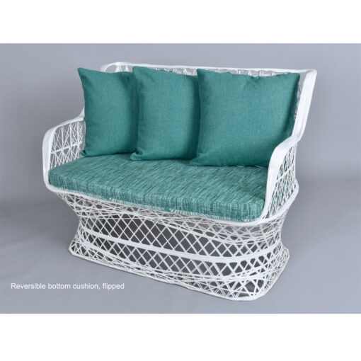 Russell Woodard Vintage Spun Fiberglass outdoor loveseat