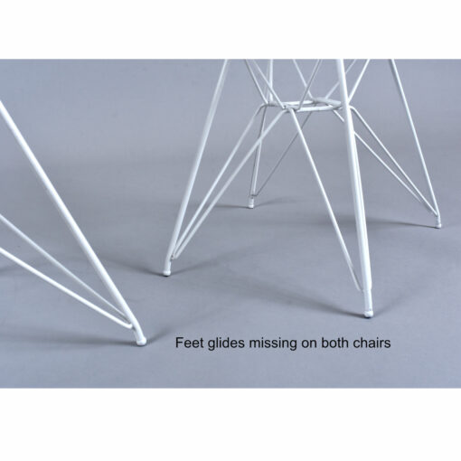 White Eames for Herman Miller DKR Wire Chairs Indoor Outdoor Chairs