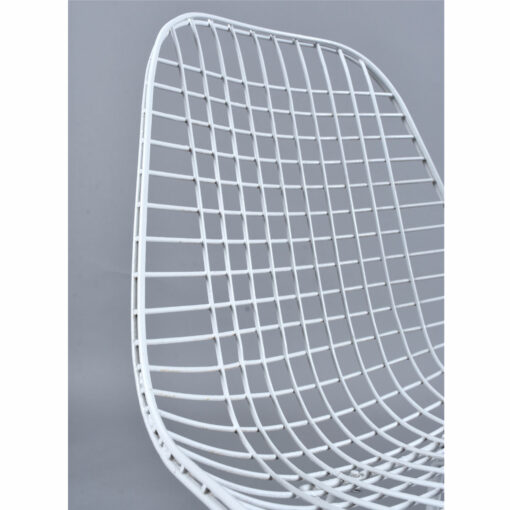 White Eames for Herman Miller DKR Wire Chairs Indoor Outdoor Chairs