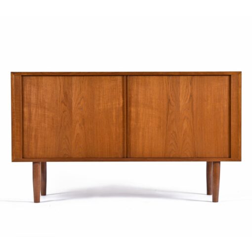Poul Hundevad Tambour Door Danish Teak Credenza