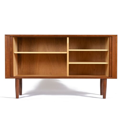 Poul Hundevad Tambour Door Danish Teak Credenza