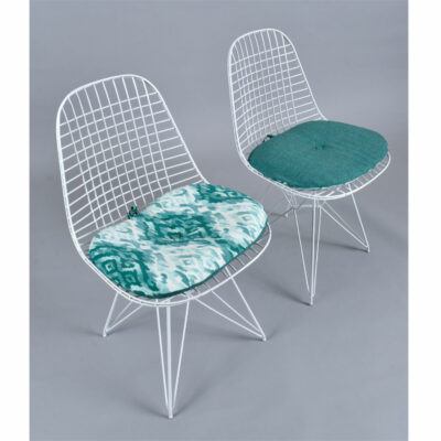 White Eames for Herman Miller DKR Wire Chairs Indoor Outdoor Chairs