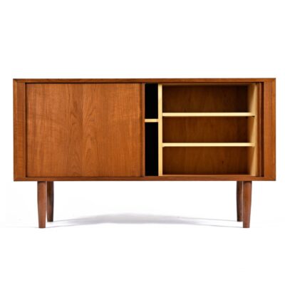 Poul Hundevad Tambour Door Danish Teak Credenza