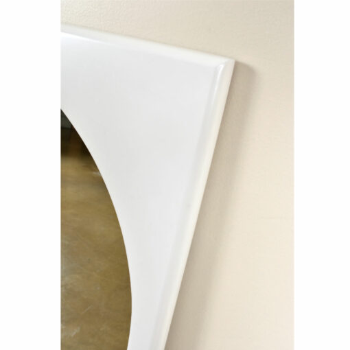 Broyhill Chapter One White Modern wall Mirror Rectangular with Oval inset
