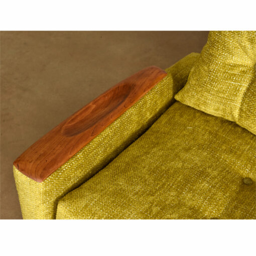 Pearsall Style Gondola Sofa Couch on Mirrored Base