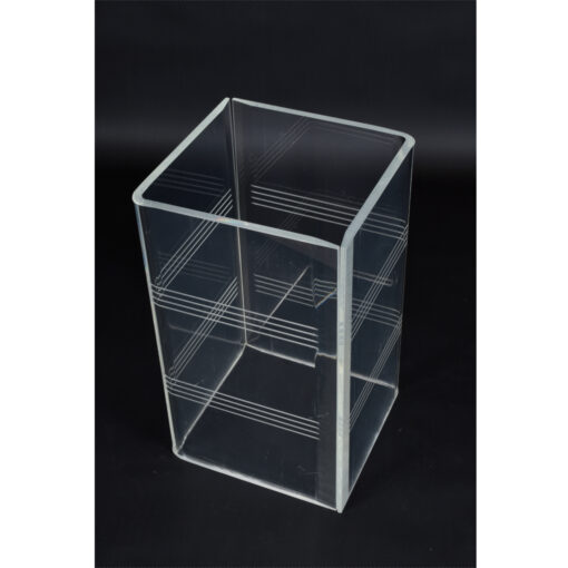 Etched Stripes Lucite Table Bases