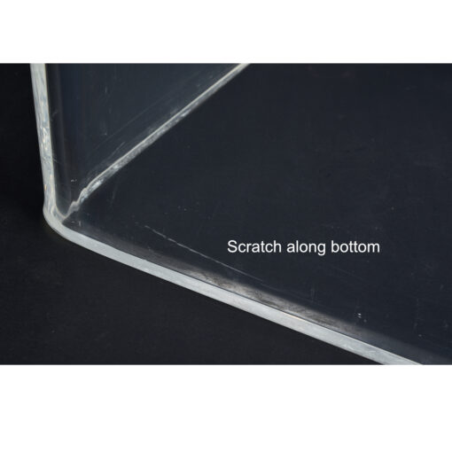 Etched Stripes Lucite Table Bases