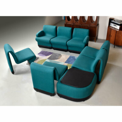 Star Trek TNG Artopex Ten Forward ribbon shaped suspension chair seating group