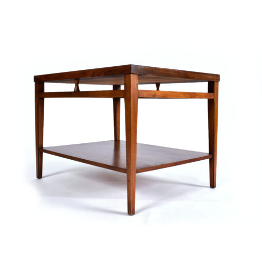 Lane Tuxedo Bow Tie End Table with Walnut and Rosewood