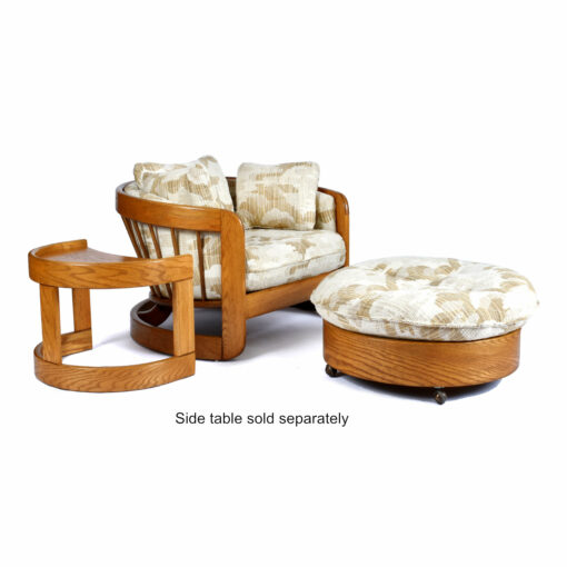 Howard Furniture Barrel Chair Tub Chair with Ottoman