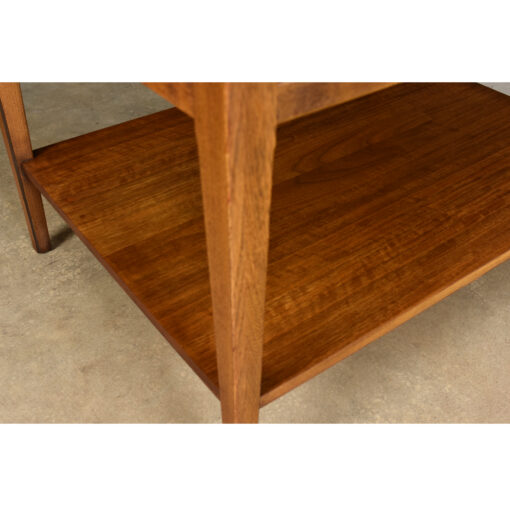 Lane Tuxedo Bow Tie End Table with Walnut and Rosewood