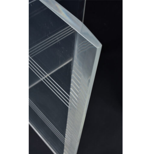 Etched Stripes Lucite Table Bases