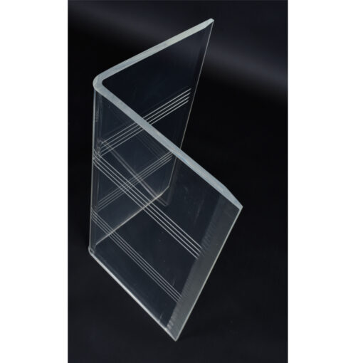 Etched Stripes Lucite Table Bases