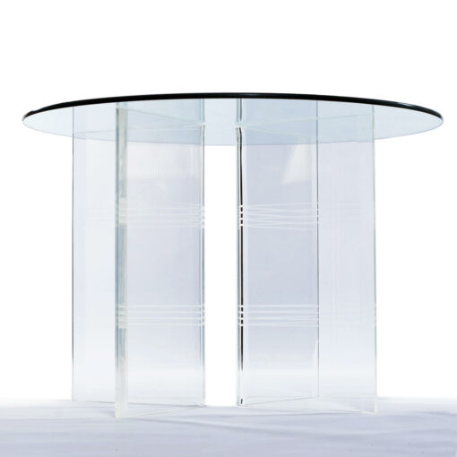 Modern acrylic dining table bases