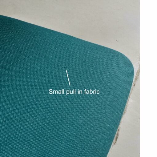 Pull on fabric on seat