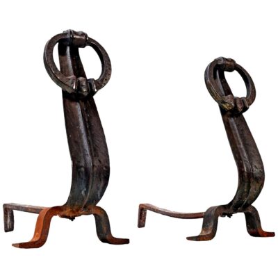ring fireplace andirons made in Japan