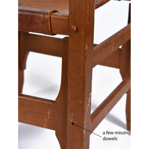 Biermann Werner for Arte Sano Colombian Leather Hunting Chairs