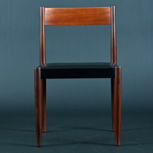 Danish teak dining chairs designed by Poul Volther for Frem Rojle.