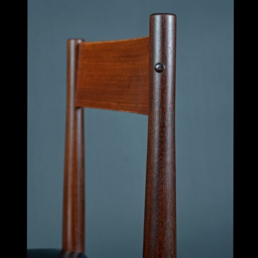 Danish teak dining chairs designed by Poul Volther for Frem Rojle.