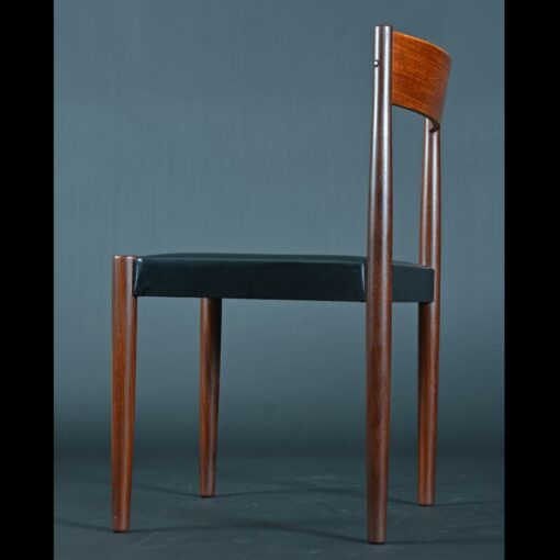 Danish teak dining chairs designed by Poul Volther for Frem Rojle.