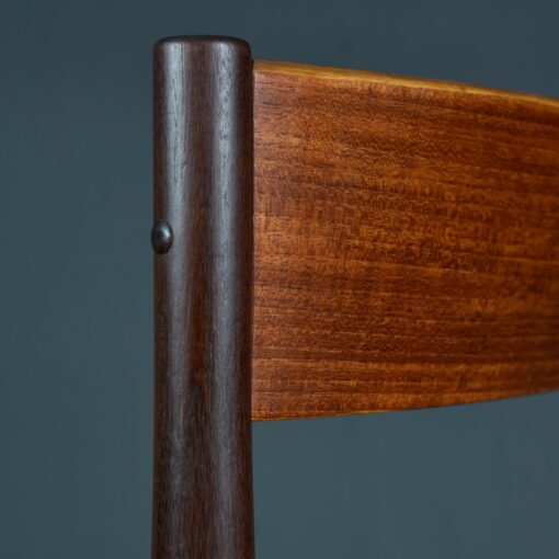 Danish teak dining chairs designed by Poul Volther for Frem Rojle.