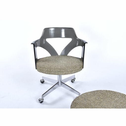 Vintage 1970s Conwed rolling acrylic chair