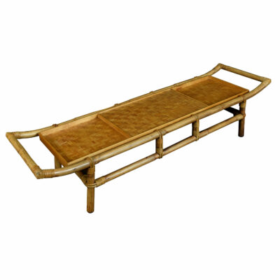 Ficks Reed Rattan Pagoda coffee table