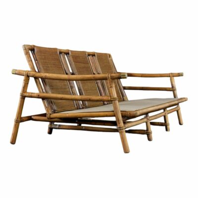 John Wisner Ficks Reed Far Horizon rattan bamboo sofa