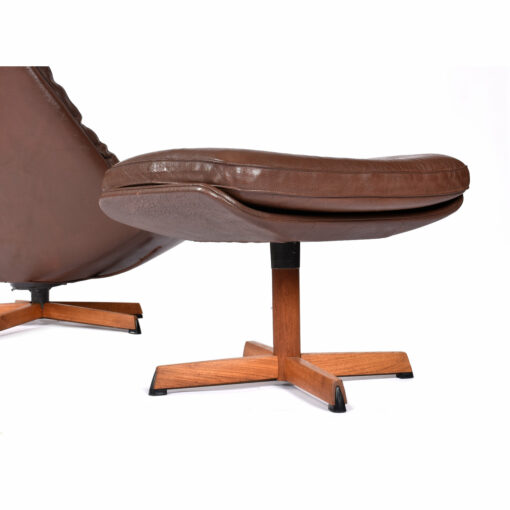Madsen Schubel Danish leather ottoman