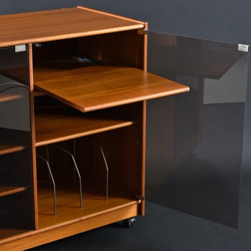 Danish teak stereo cabinet media cabinet TV stand