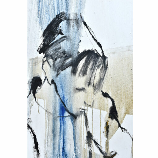 Original Expressionist figural painting dating from 1968