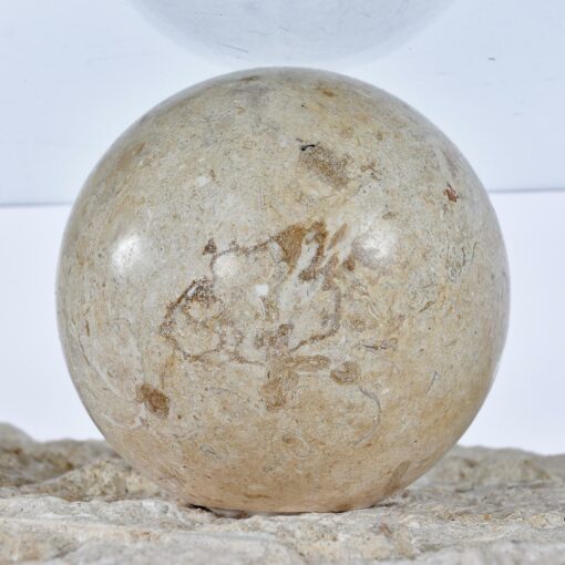 Tesselated Stone Orb Mactan Coral Credenza Buffet