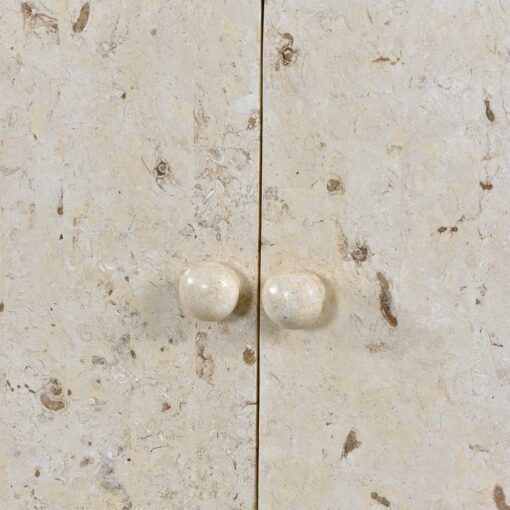 Tesselated Stone Orb Mactan Coral Credenza Buffet