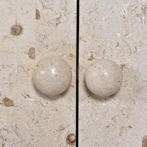 Tesselated Stone Orb Mactan Coral Credenza Buffet