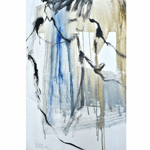 Original Expressionist figural painting dating from 1968