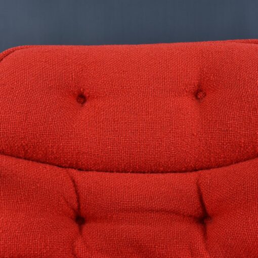 Charles Pollock for Knoll Red Tweed Executive Chair