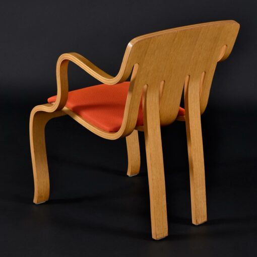 Peter Danko for Thonet bent plywood oak armchairs model 1978